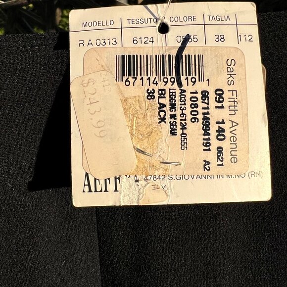 NWT! Moschino CHEAPANDCHIC Leggins w Seam Black Size: IT 38 or XS - Picture 8 of 13